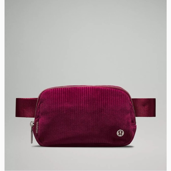lululemon athletica Other - Lululemon Corduroy Belt Bag in Deep Luxe and Silver